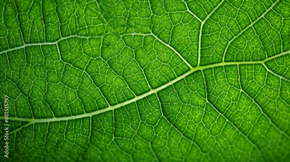 Green leaf macro background. Illustration AI Generative Green leaf macro background. Illustration AI Generative