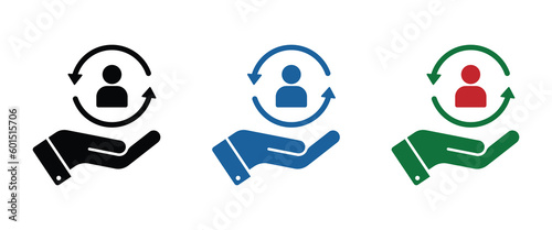 Customer care vector icons 