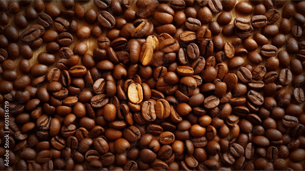 Coffee beans background. Illustration AI Generative. Coffee beans background. Illustration AI Generative.