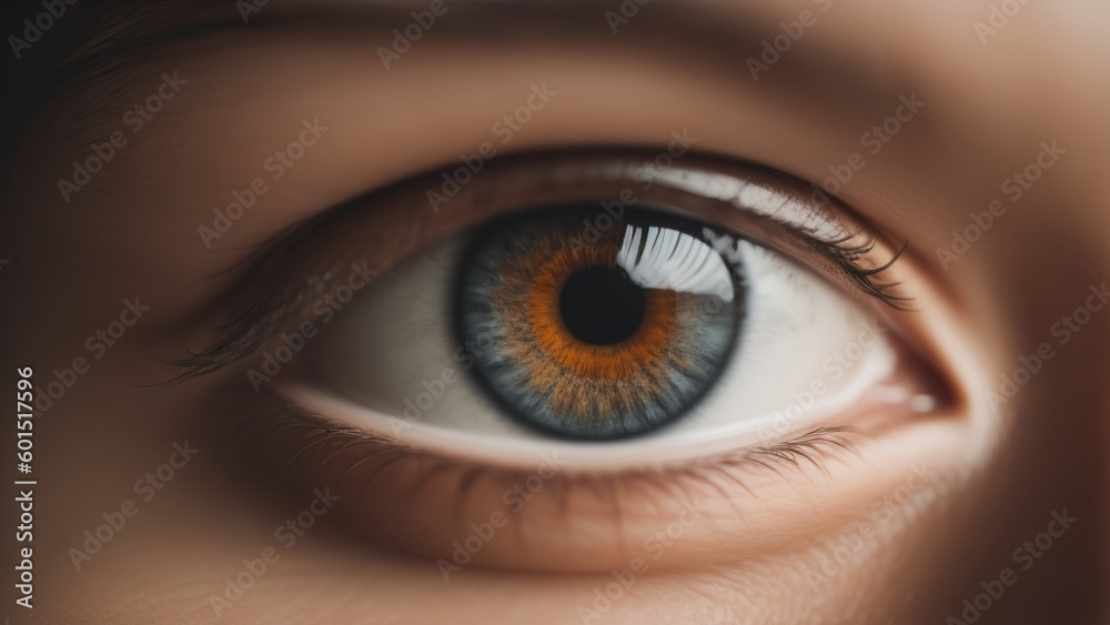 Eye Close up. Generative AI Eye Close up. Generative AI