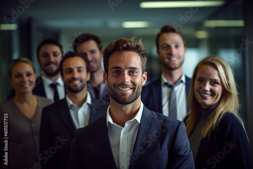 Portrait of the Business team with Generator AI