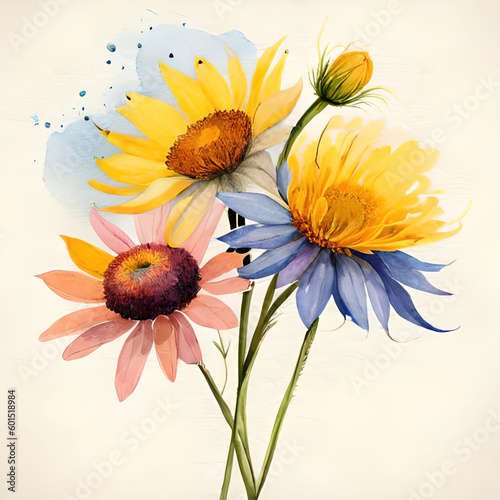 watercolor flowers © Alexsander