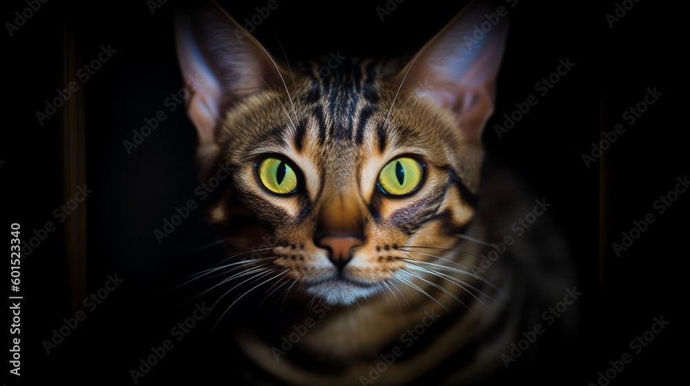Twilight's Enigmatic Bengal: Sleek and Stealthy