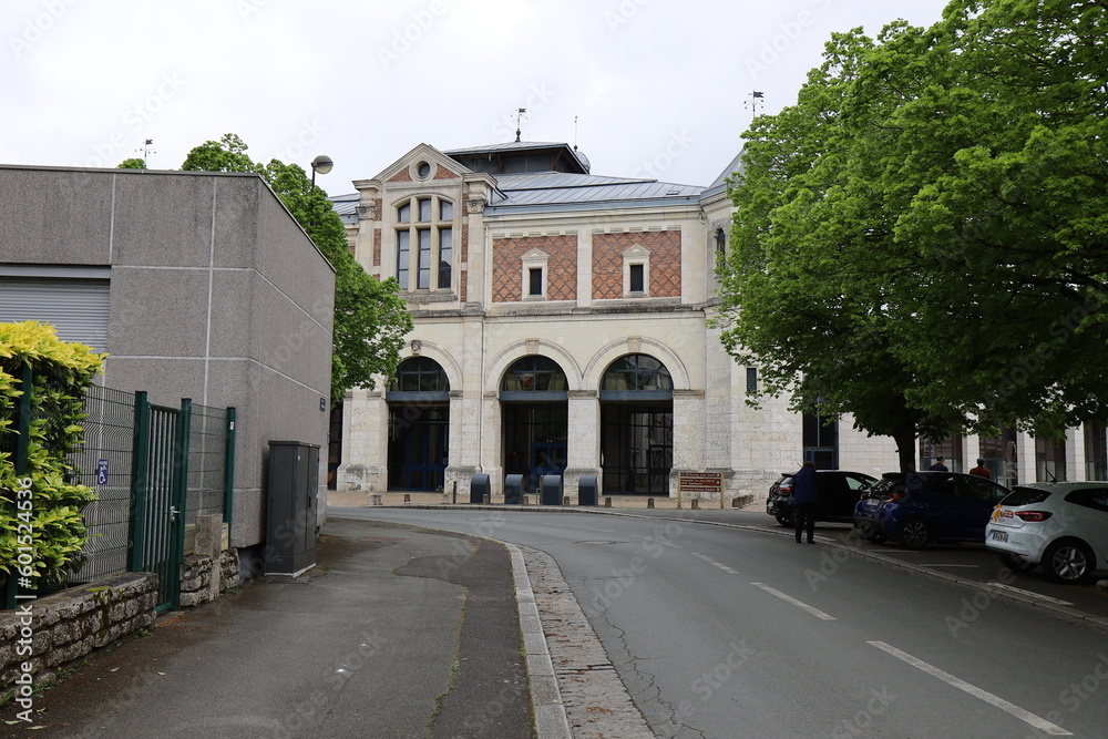 La halle aux grains, vue de l'extérieur, ville de Blois, département du Loir et Cher, France