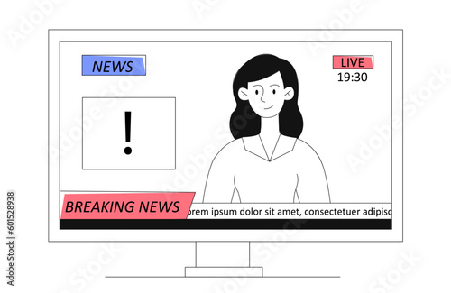 Breaking news concept