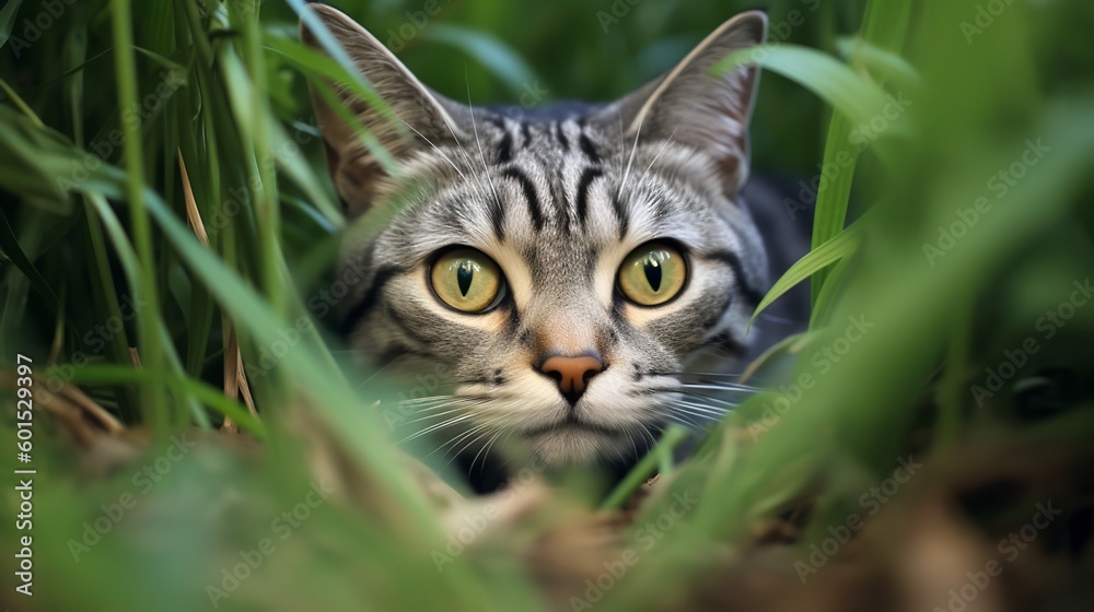 Curious Explorer: American Shorthair Cat in Adventure