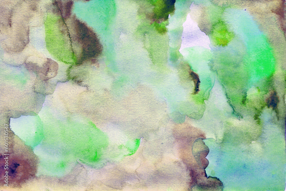 green brown watercolor background texture