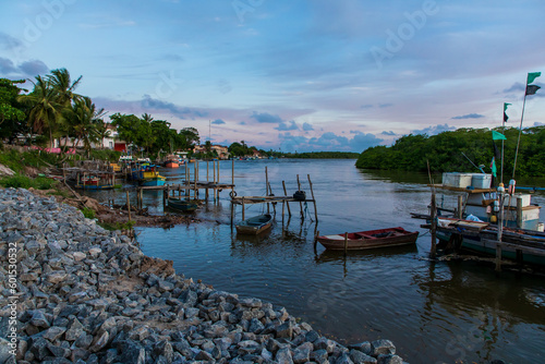 Dusk at the port of Jucurucu River