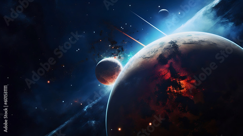 planet in space
