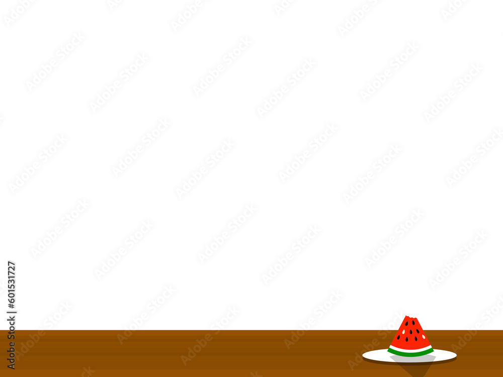 縁側のスイカフレーム：D