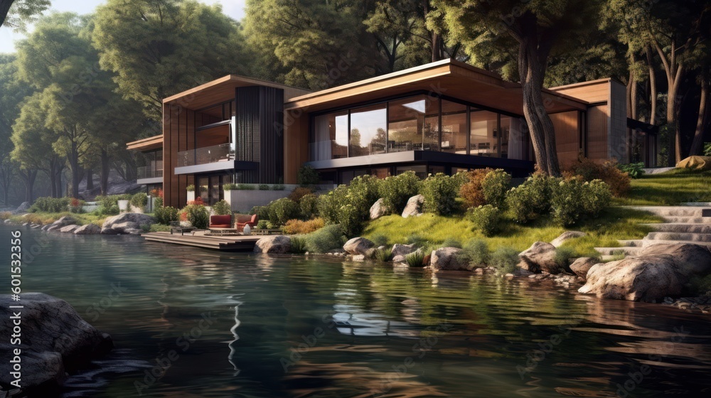 Naklejka premium Modern House Design Concept Design