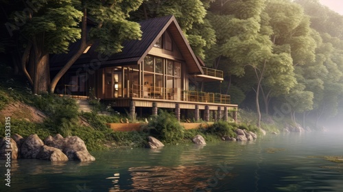 Modern House Design At River Ideas