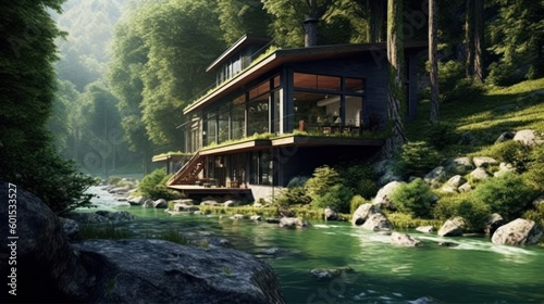 Modern House Design At River Ideas