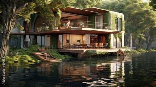 Modern House Design At River Ideas