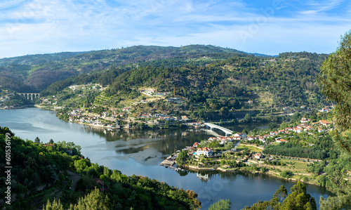 view to Douro valley from Cinfaes, Portugal © travelview