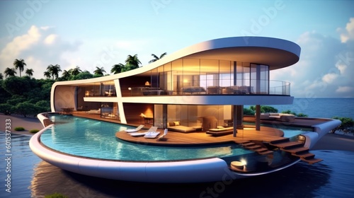 Luxury House Design At Ocean