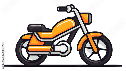 Motorbike logo  icon. Vector illustration isolated on white background.