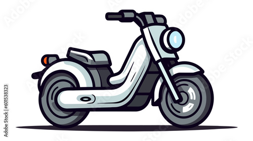 Motorbike logo  icon. Vector illustration isolated on white background.