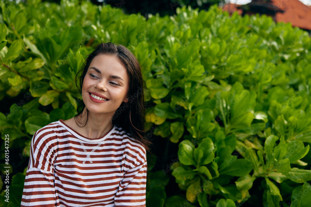 woman walk nature smiling park lifestyle beautiful t-shirt natural freedom summer woman walk nature smiling park lifestyle beautiful t-shirt natural freedom summer