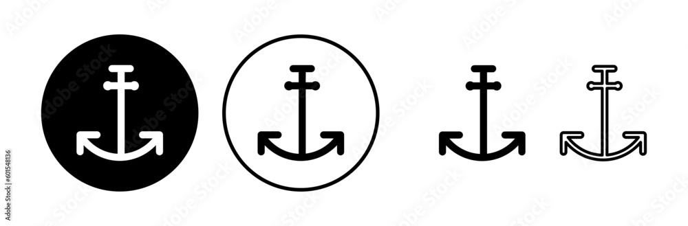 Anchor icon vector. Anchor sign. marine symbol Anchor icon vector. Anchor sign. marine symbol