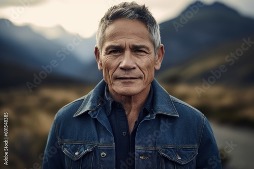 Portrait of a middle-aged man in a denim jacket.