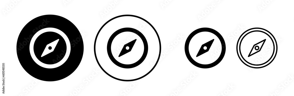 Compass icon vector. navigation icon Compass icon vector. navigation icon