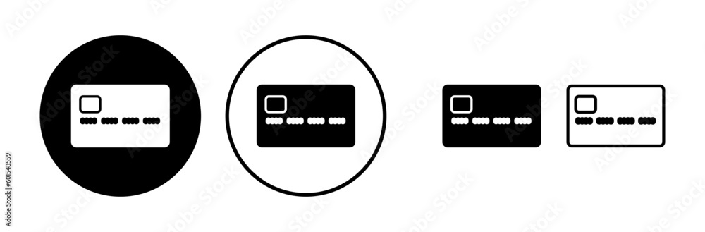 Credit card icon vector. payment icon. debit payment icon Credit card icon vector. payment icon. debit payment icon