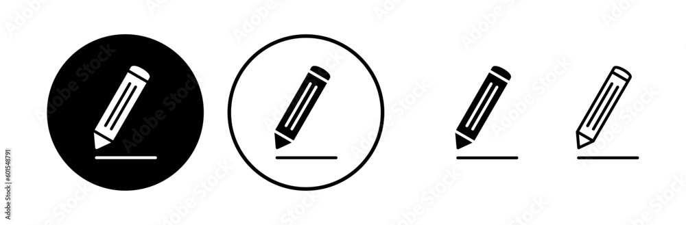 Edit icon vector. edit document sign and symbol. pencil Edit icon vector. edit document sign and symbol. pencil