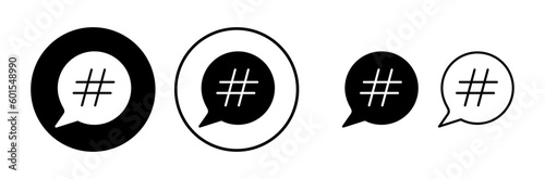 Hashtag icon vector. hashtag simbols