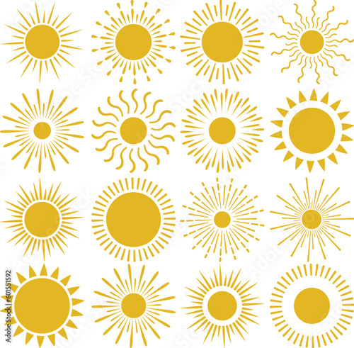 
Sun Golden Light Element Graphic