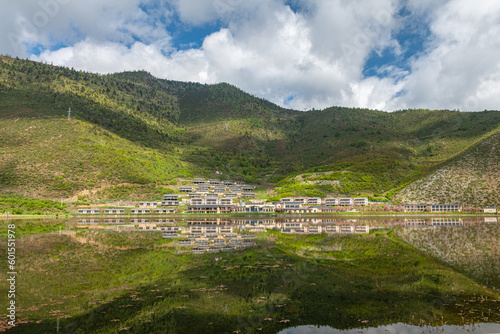 Obraz na płótnie Napa Sea scenery of Shangri-La in Deqen Prefecture, Yunnan Province