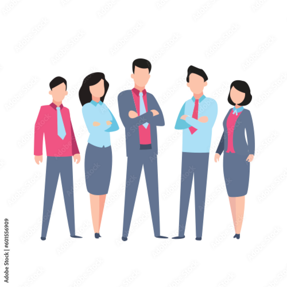 Two people discussing with work partners to collaborate, startup business illustration conceptual design ilustration vector