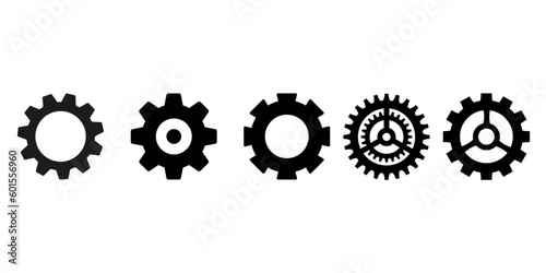 Simple Set of Gear Related Vector Line Icons. Contains Icons like Settings, Transmission, Gear and more