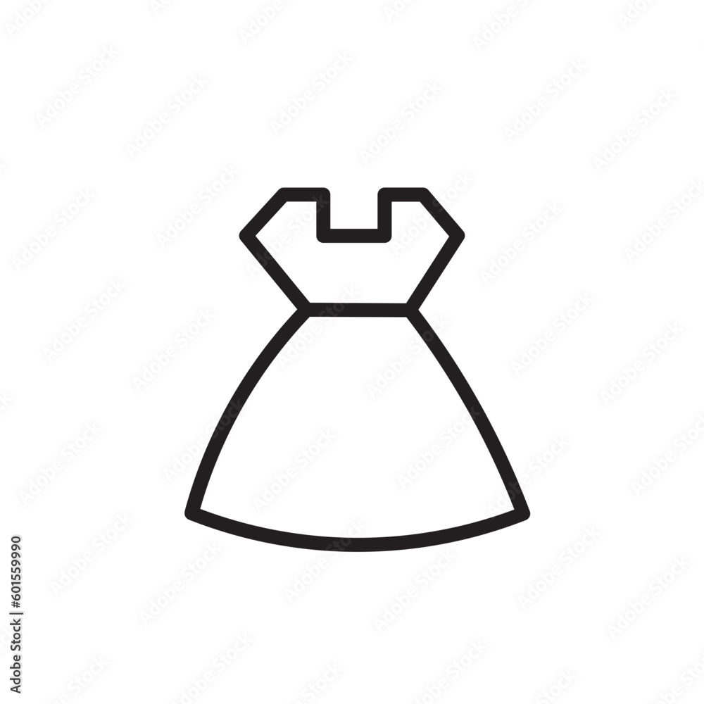 Cloth Dress Fashion Outline Icon Cloth Dress Fashion Outline Icon