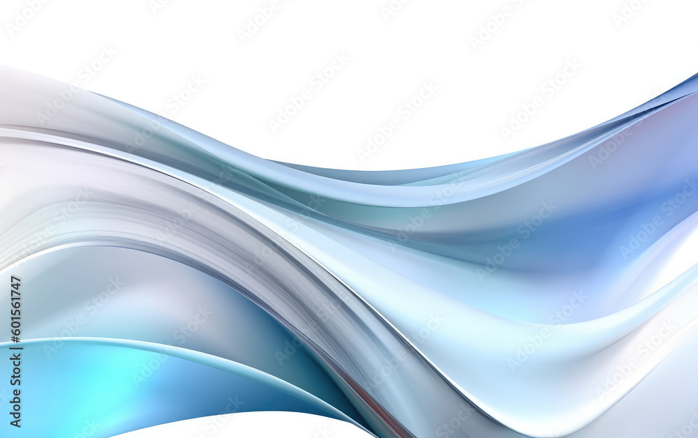 Obraz premium White and sky blue shiny silk graphic background