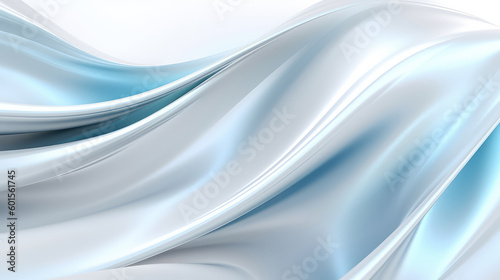 White and sky blue shiny silk graphic background