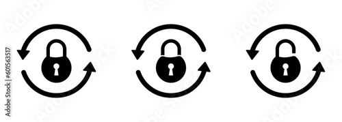  Reset password vector icons set