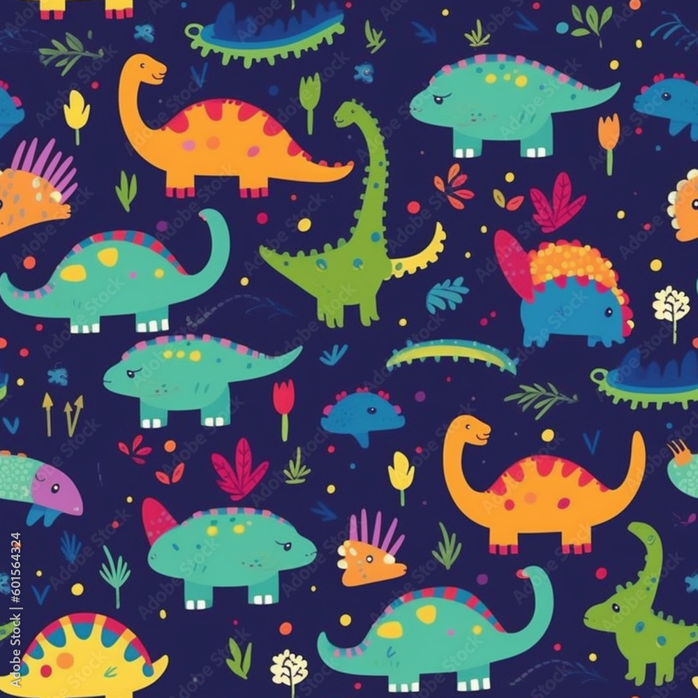 seamless pattern with dragons seamless pattern with dragons