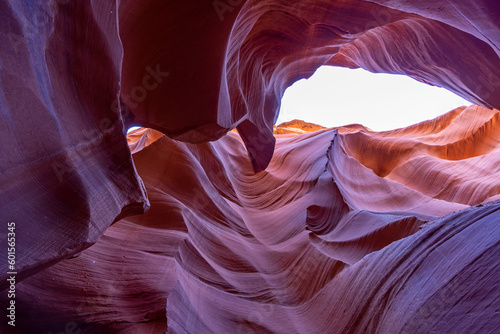 Lower Antelope Canyon a Natural attraction in the Navajo Reservation near Page, Arizona USA