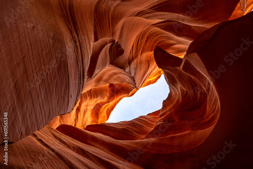 Lower Antelope Canyon a Natural attraction in the Navajo Reservation near Page, Arizona USA