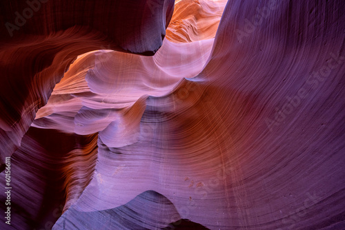 Lower Antelope Canyon a Natural attraction in the Navajo Reservation near Page, Arizona USA