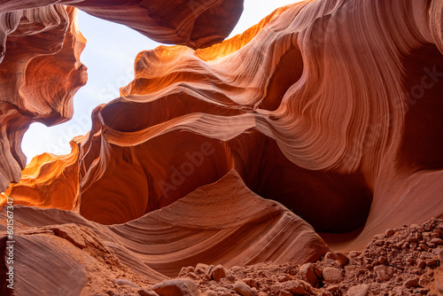 Lower Antelope Canyon a Natural attraction in the Navajo Reservation near Page, Arizona USA