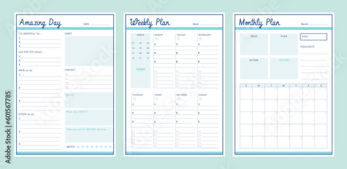 3 set of  Weekly Amazing Day (Ocean) 