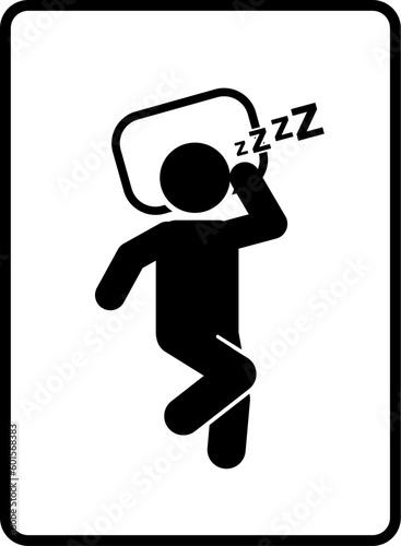 Sleep design over white background, vector illustration