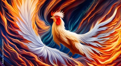 AI Generative Roosters in Phoenix form © alhaitham