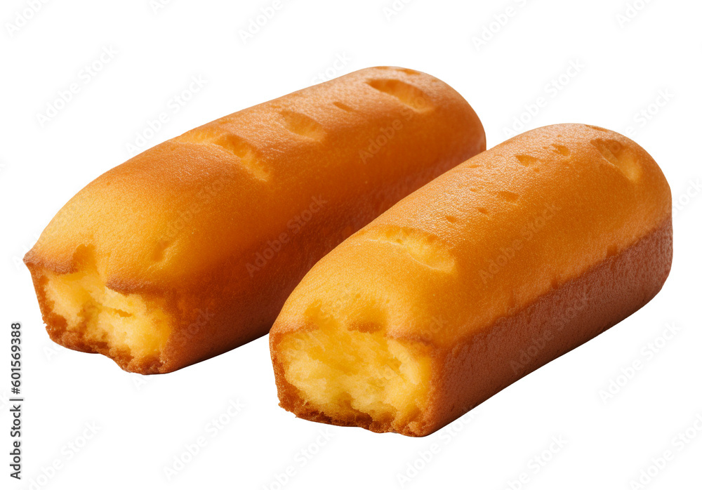 Twinkies in transparent background. Generative AI. Stock Illustration