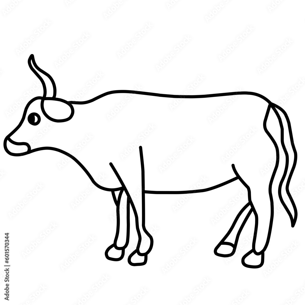 Cow Outline Vector