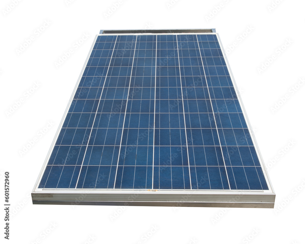 Solar cell panel on transparent background. Solar cell panel on transparent background.
