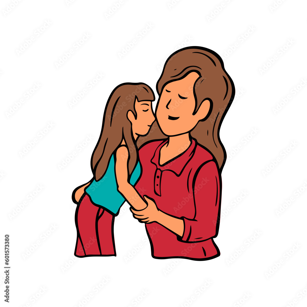 Mother's Day Icon Flat Design Vector Illustration Mother's Day Icon Flat Design Vector Illustration