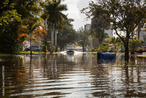 FLOODED STREETS IN SOUTH FLORIDA